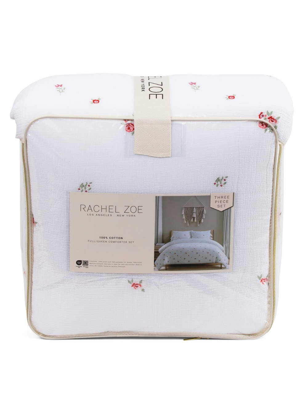 RACHEL ZOE Needlepoint Bouquet Comforter Set - Picture 4 of 4